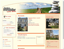 Tablet Screenshot of condom-immobilier.com